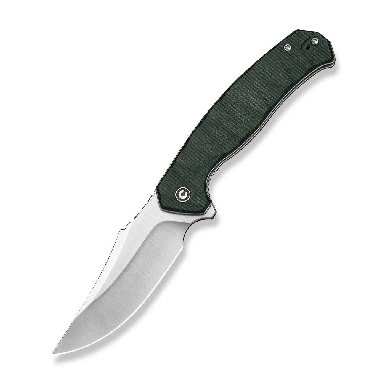CIVIVI Kilovolt Green Canvas Micarta Handle (3.49" Satin Finished 14C28N Blade) C24080 Sample2 - Image 3