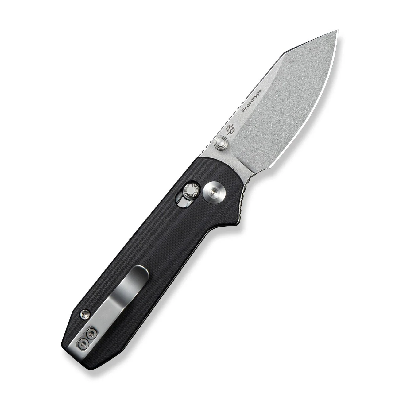 CIVIVI Lil Yonder Thumb Stud & Crossbar Lock Knife Black G10 Handle (2.44" Stonewashed 14C28N Blade) C25025B Sample2 - Image 2