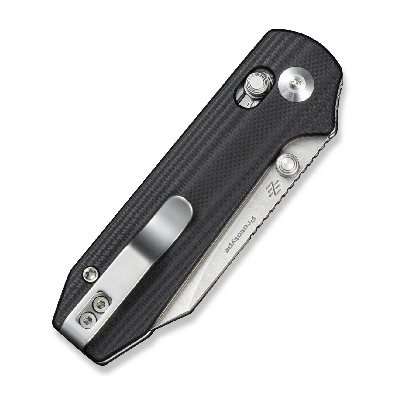 CIVIVI Lil Yonder Thumb Stud & Crossbar Lock Knife Black G10 Handle (2.44" Stonewashed 14C28N Blade) C25025B Sample2 - Image 4