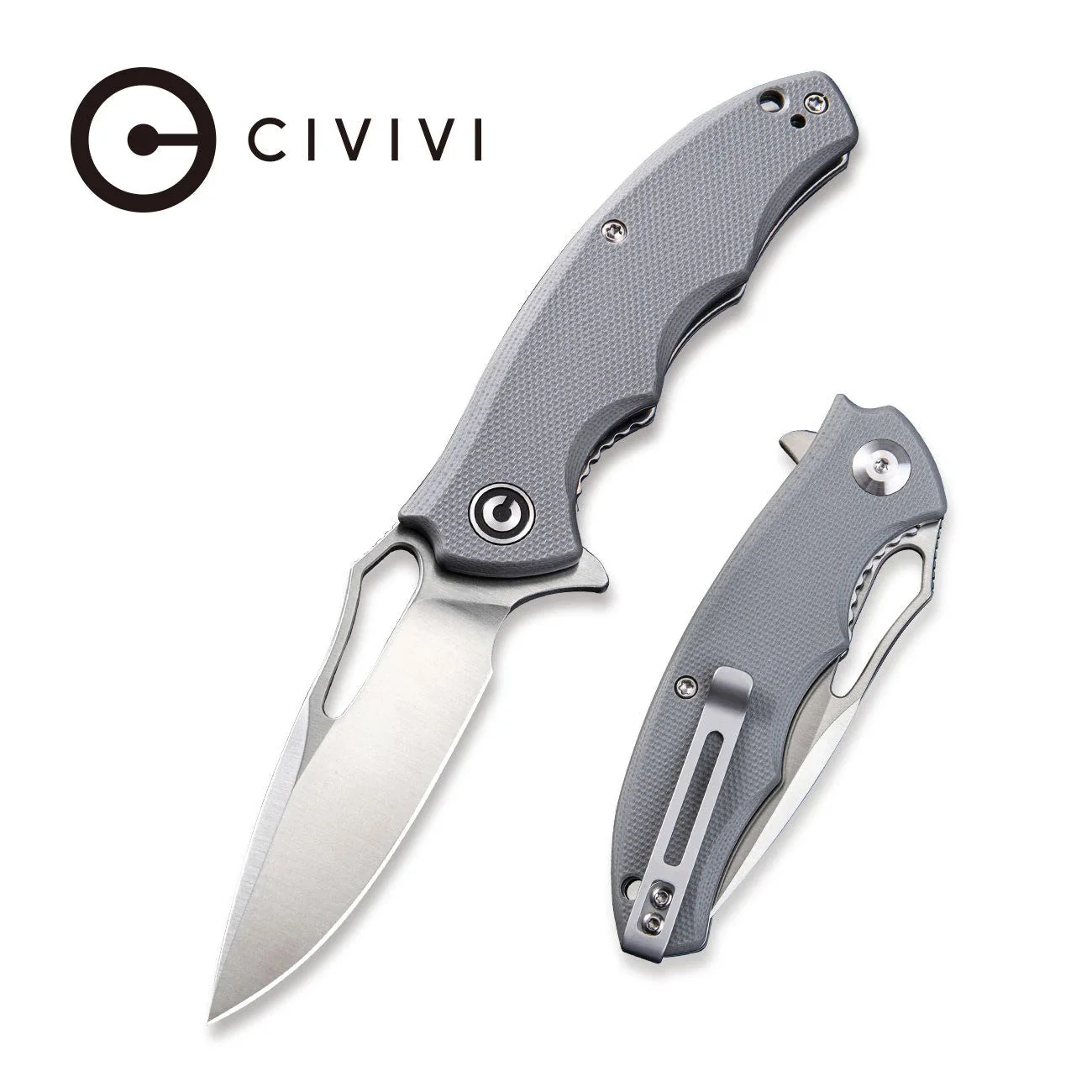CIVIVI Little Fiend Flipper & Thumb Hole Knife G10 Handle (3.01" D2 Blade) C910A