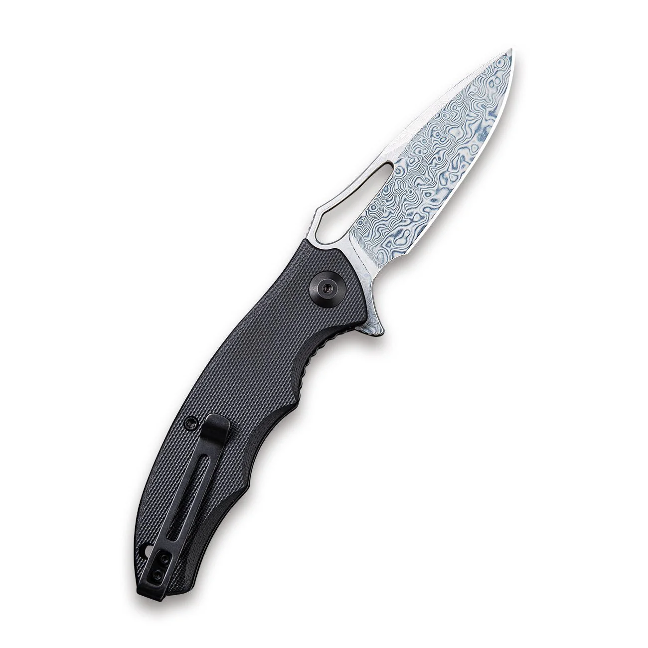CIVIVI Little Fiend Flipper & Thumb Hole Knife G10 Handle (3.01" Damascus Blade) C910DS - Image 2