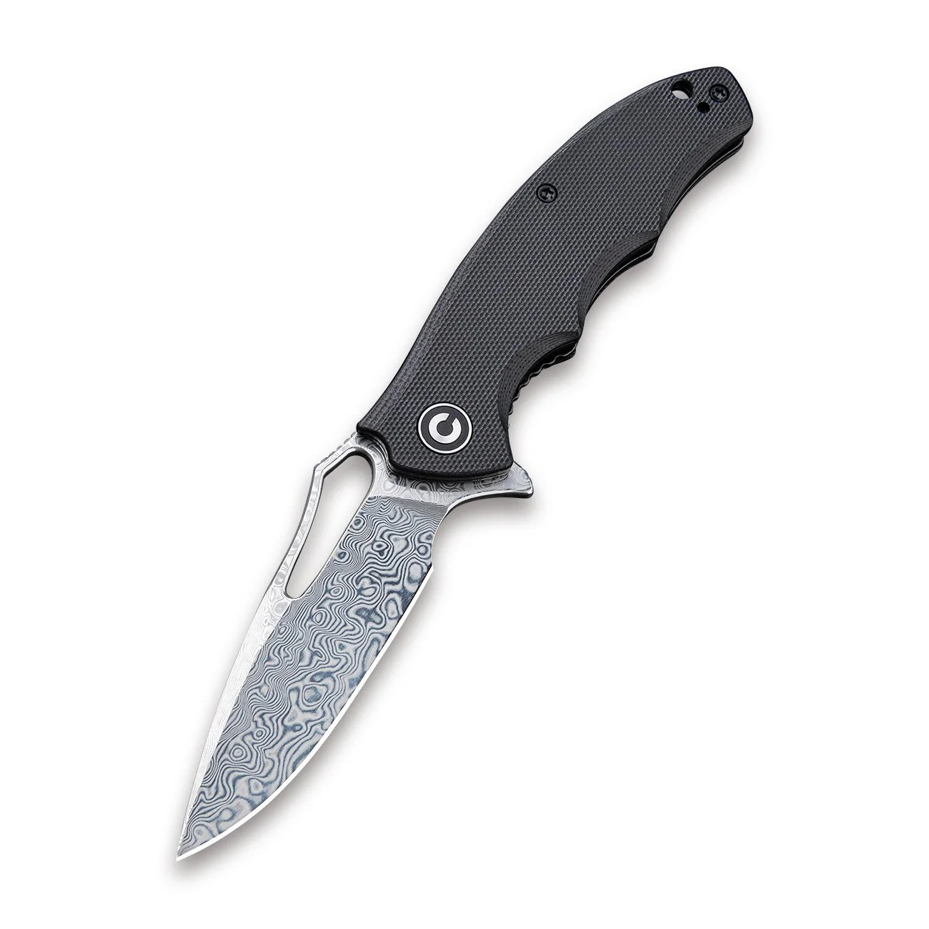 CIVIVI Little Fiend Flipper & Thumb Hole Knife G10 Handle (3.01" Damascus Blade) C910DS - Image 3