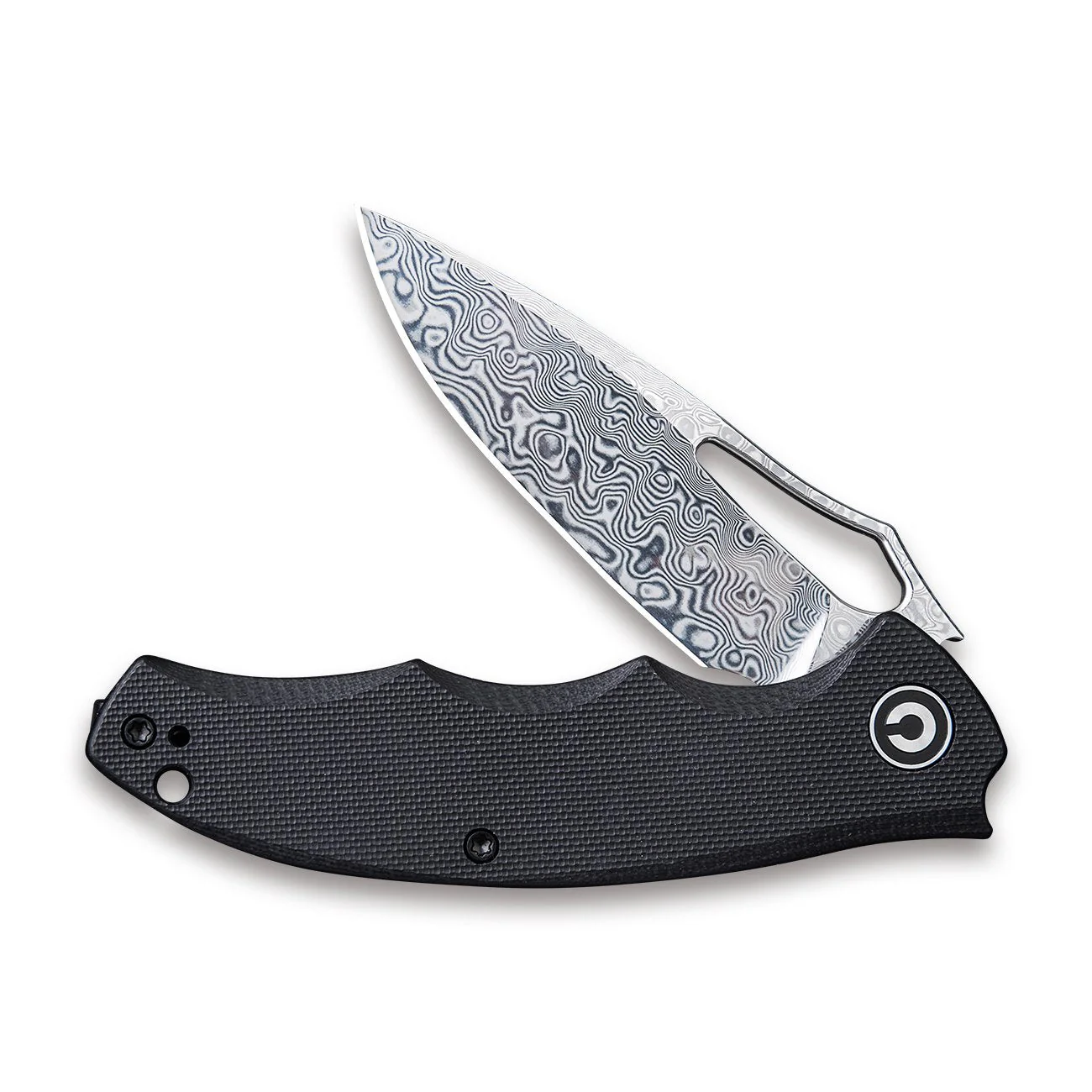 CIVIVI Little Fiend Flipper & Thumb Hole Knife G10 Handle (3.01" Damascus Blade) C910DS - Image 4