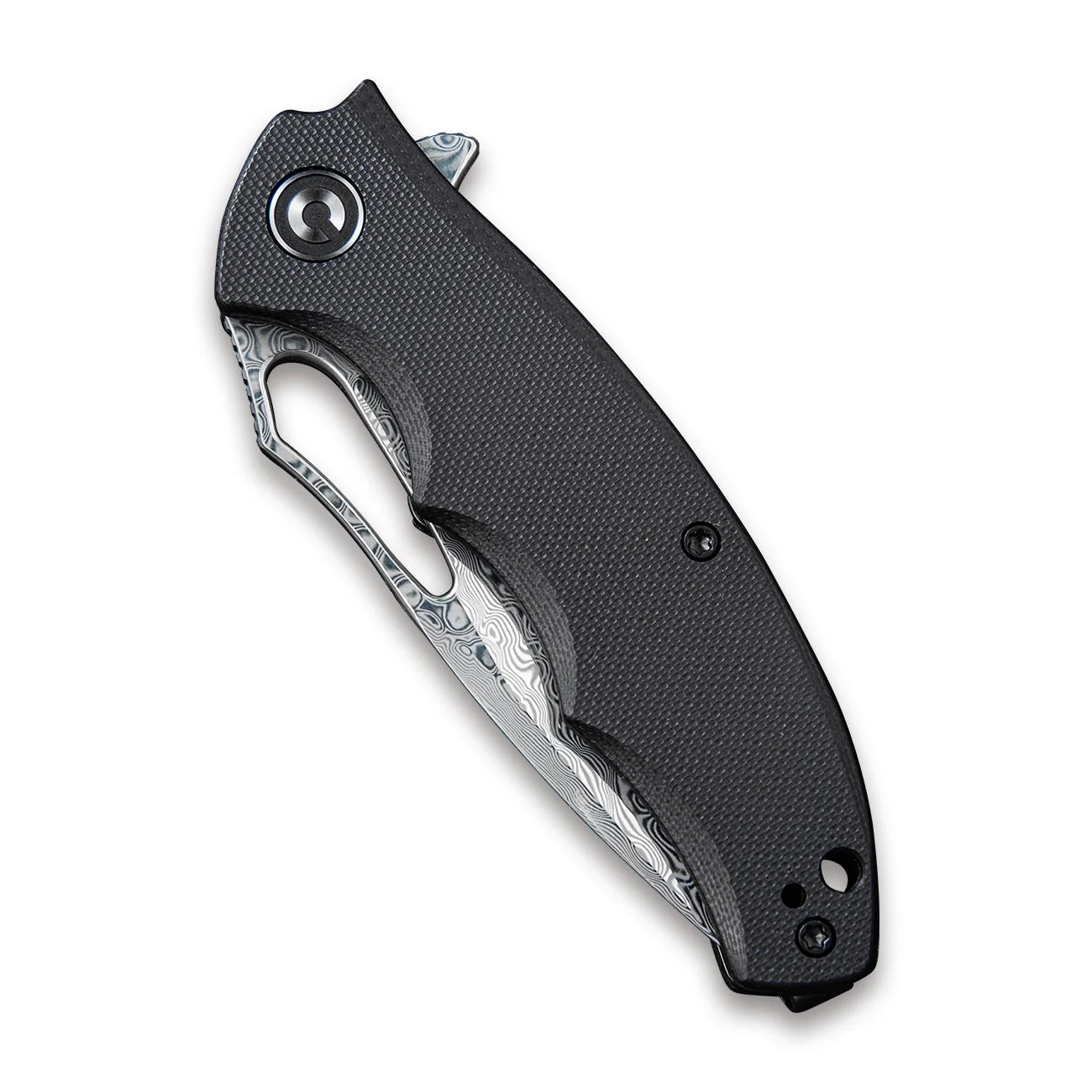 CIVIVI Little Fiend Flipper & Thumb Hole Knife G10 Handle (3.01" Damascus Blade) C910DS - Image 5