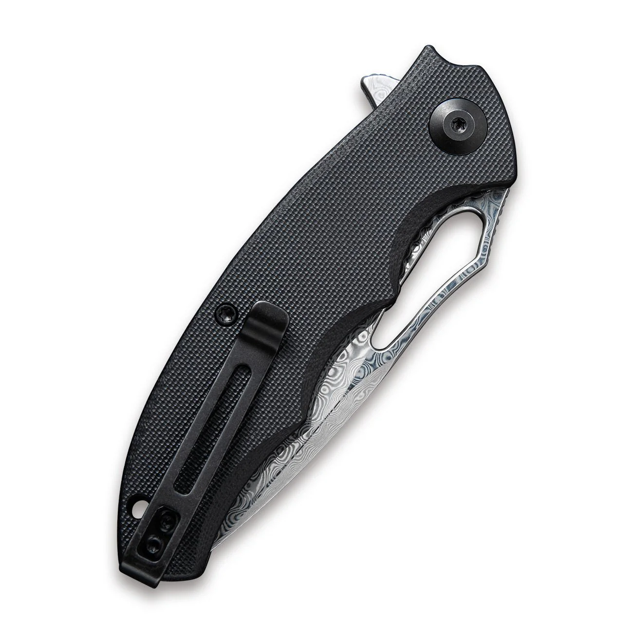 CIVIVI Little Fiend Flipper & Thumb Hole Knife G10 Handle (3.01" Damascus Blade) C910DS - Image 6