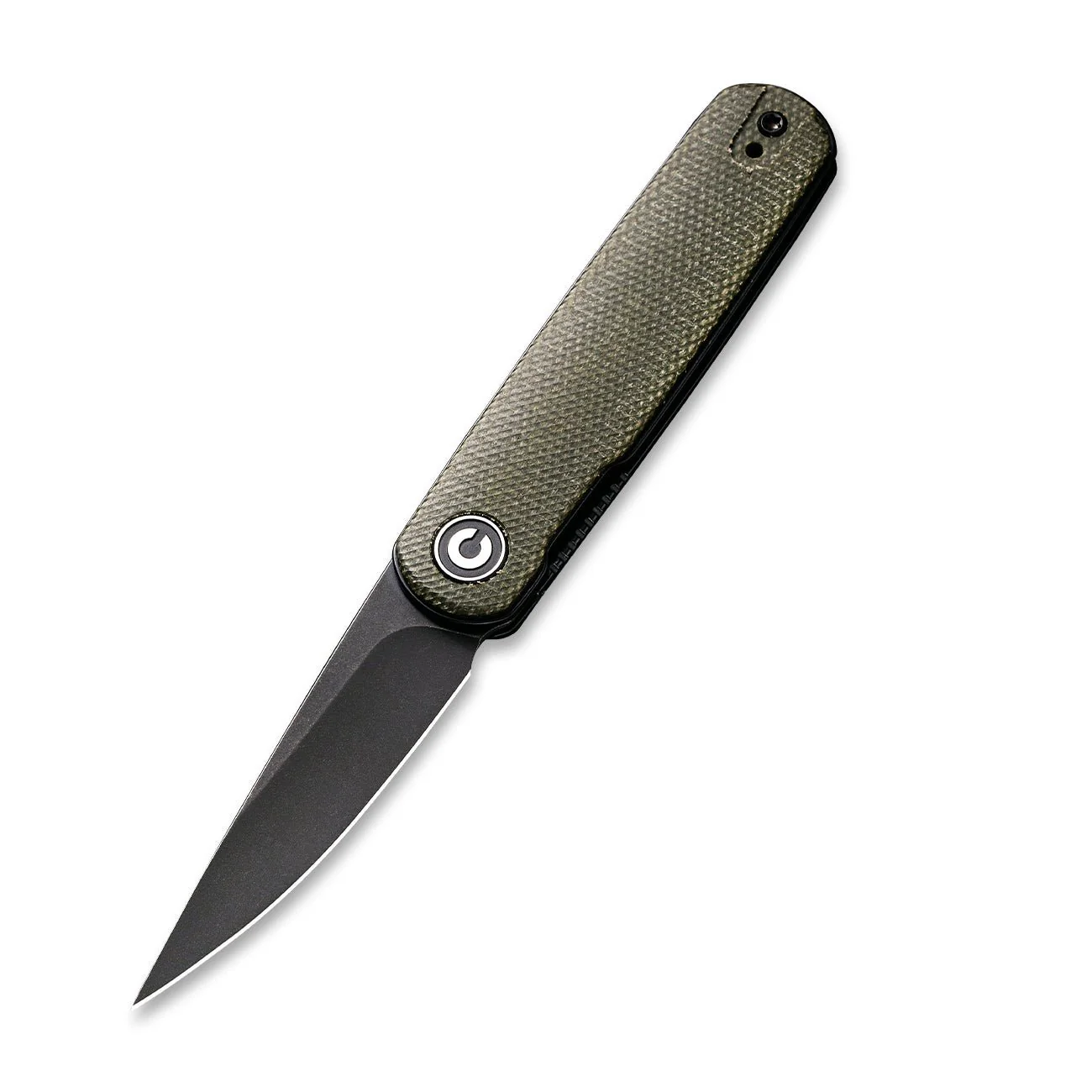 CIVIVI Lumi Top Flipper Pocket Knife Micarta Handle (2.56" 14C28N Blade) C20024-1 - Image 3