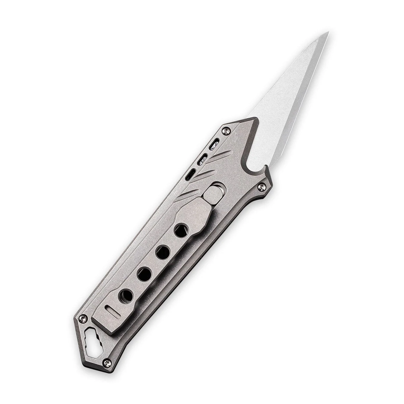 CIVIVI Mandate Utility Knife Titanium Handle (2.12" 1PC Damascus Blade) C2007C, With 2PCS 9Cr18MoV Blades - Image 2