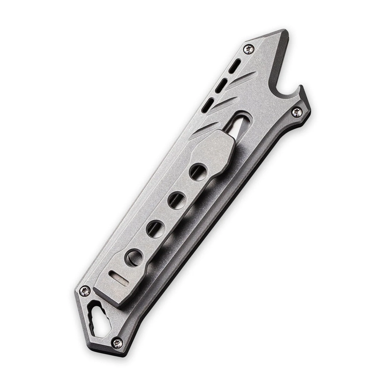 CIVIVI Mandate Utility Knife Titanium Handle (2.12" 1PC Damascus Blade) C2007C, With 2PCS 9Cr18MoV Blades - Image 5