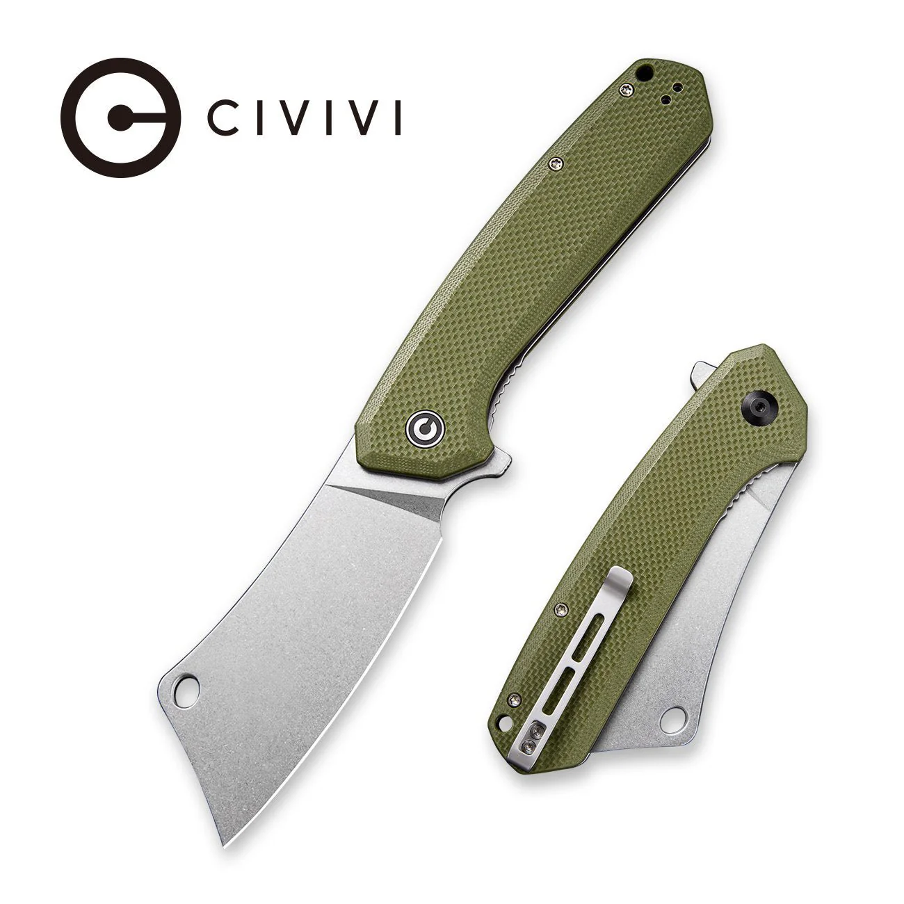 CIVIVI Mastodon Flipper Knife G10 Handle (3.83" 9Cr18MoV Blade) C2012A