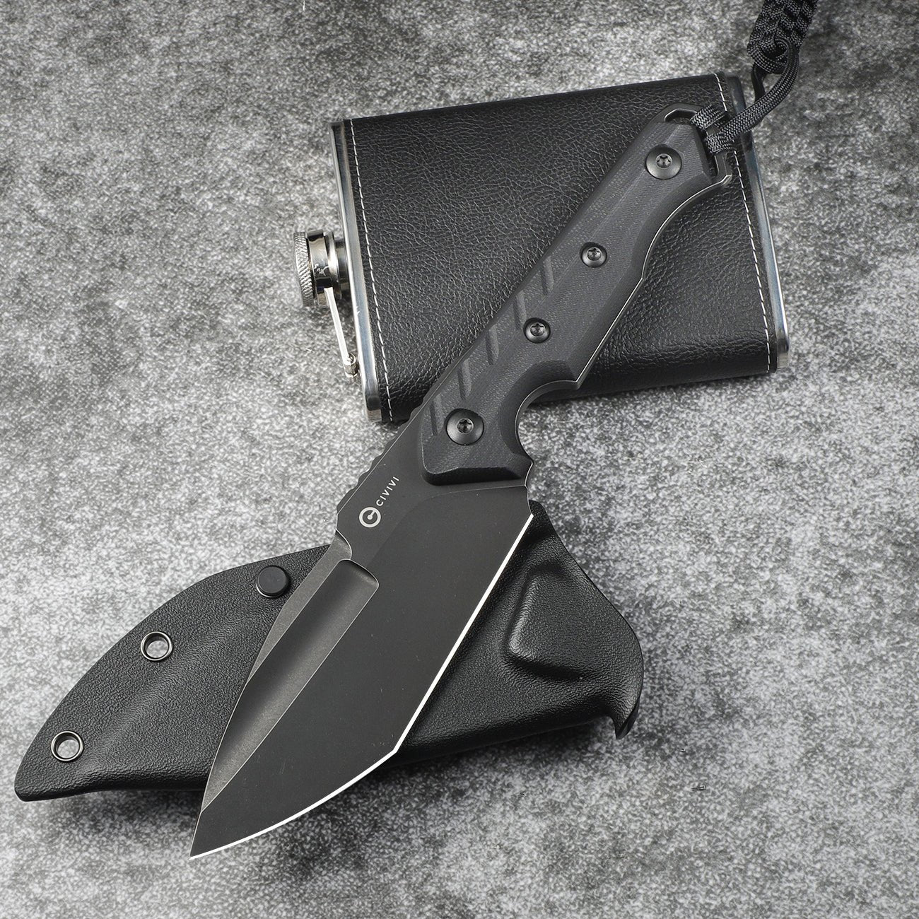 CIVIVI Maxwell Fixed Blade Knife G10 Handle (4.74" D2 Blade) C21040-1 - Image 5