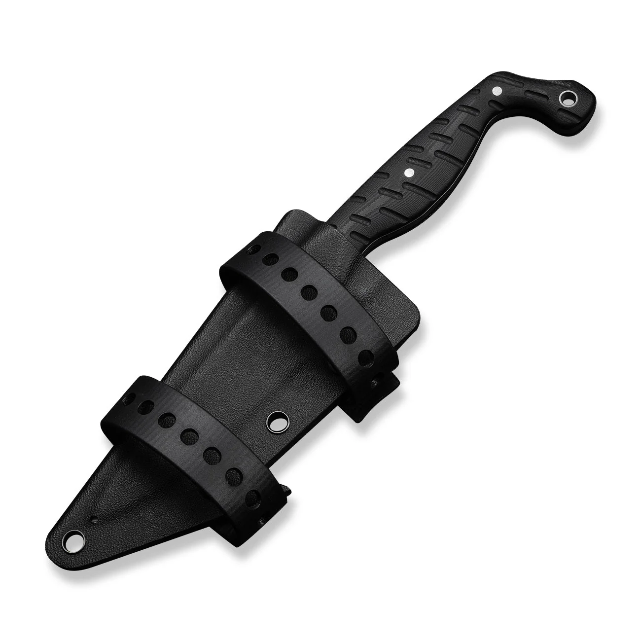 CIVIVI MDRN Hunter Fixed Blade Knife Black G10 Handle (4.12" Stonewashed Nitro-V Blade) C23078-1, With 1PC Black Kydex Sheath & 2PCS Black Straps - Image 10