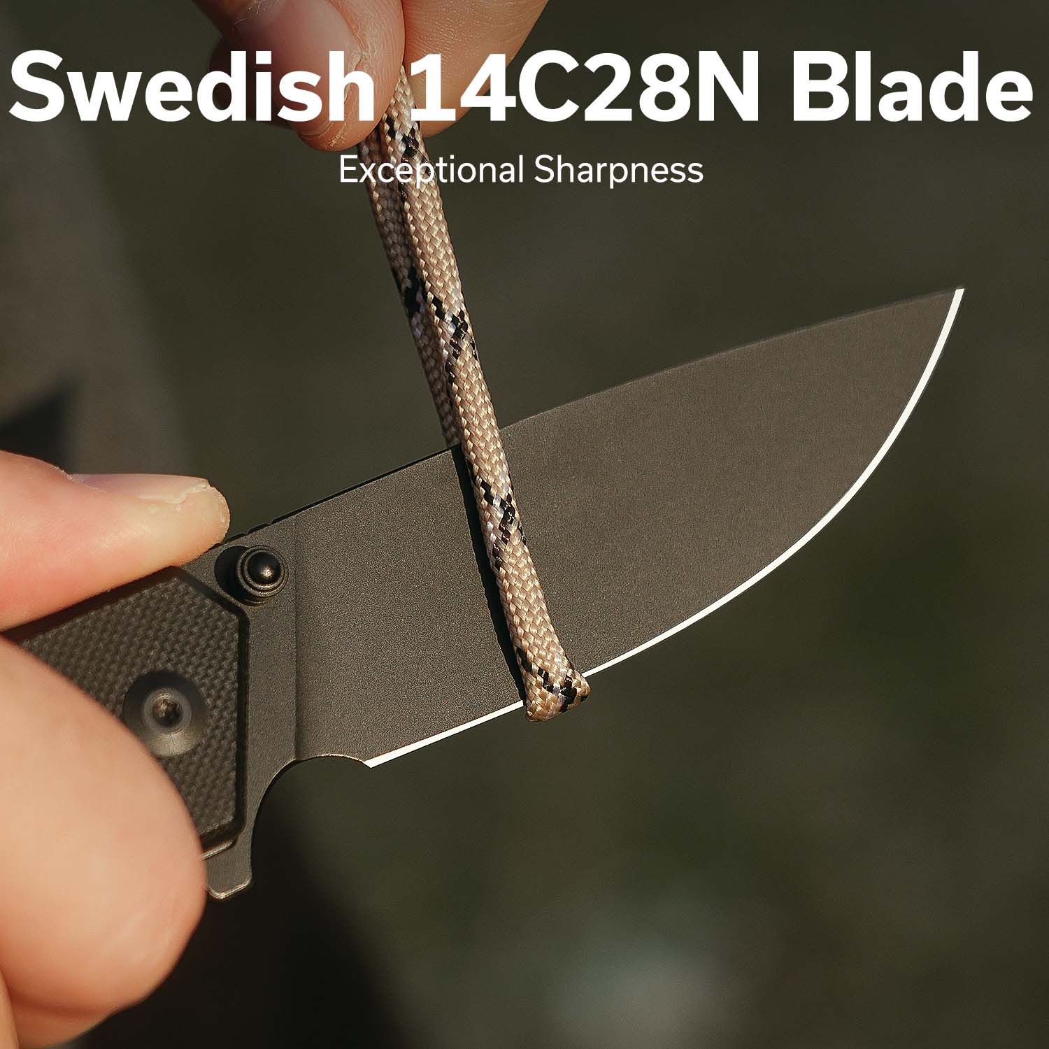 CIVIVI Merit Flipper & Thumb Stud Knife G10 Handle (3.28" 14C28N Blade) C24012-1 - Image 3