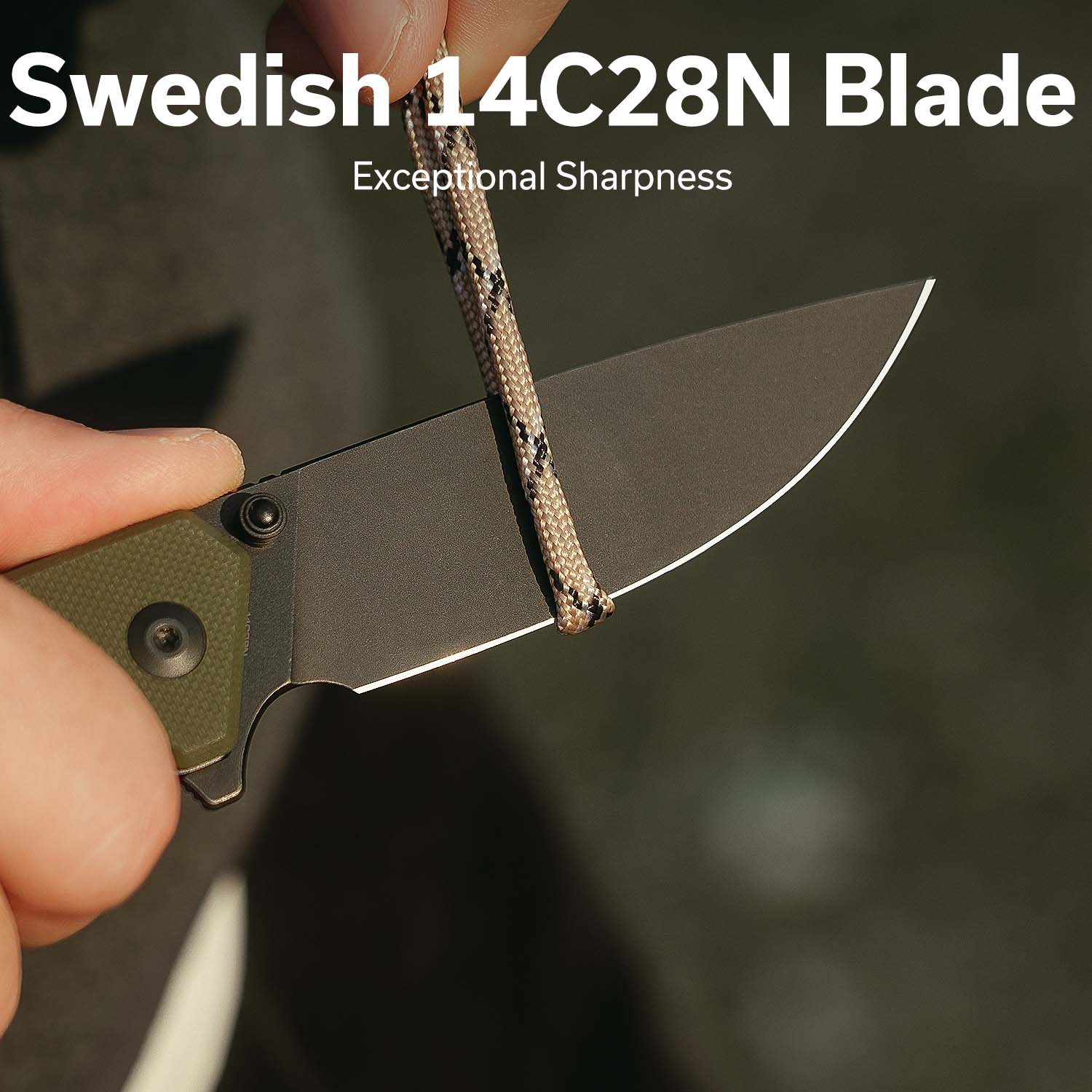 CIVIVI Merit Flipper & Thumb Stud Knife G10 Handle (3.28" 14C28N Blade) C24012-2 - Image 3
