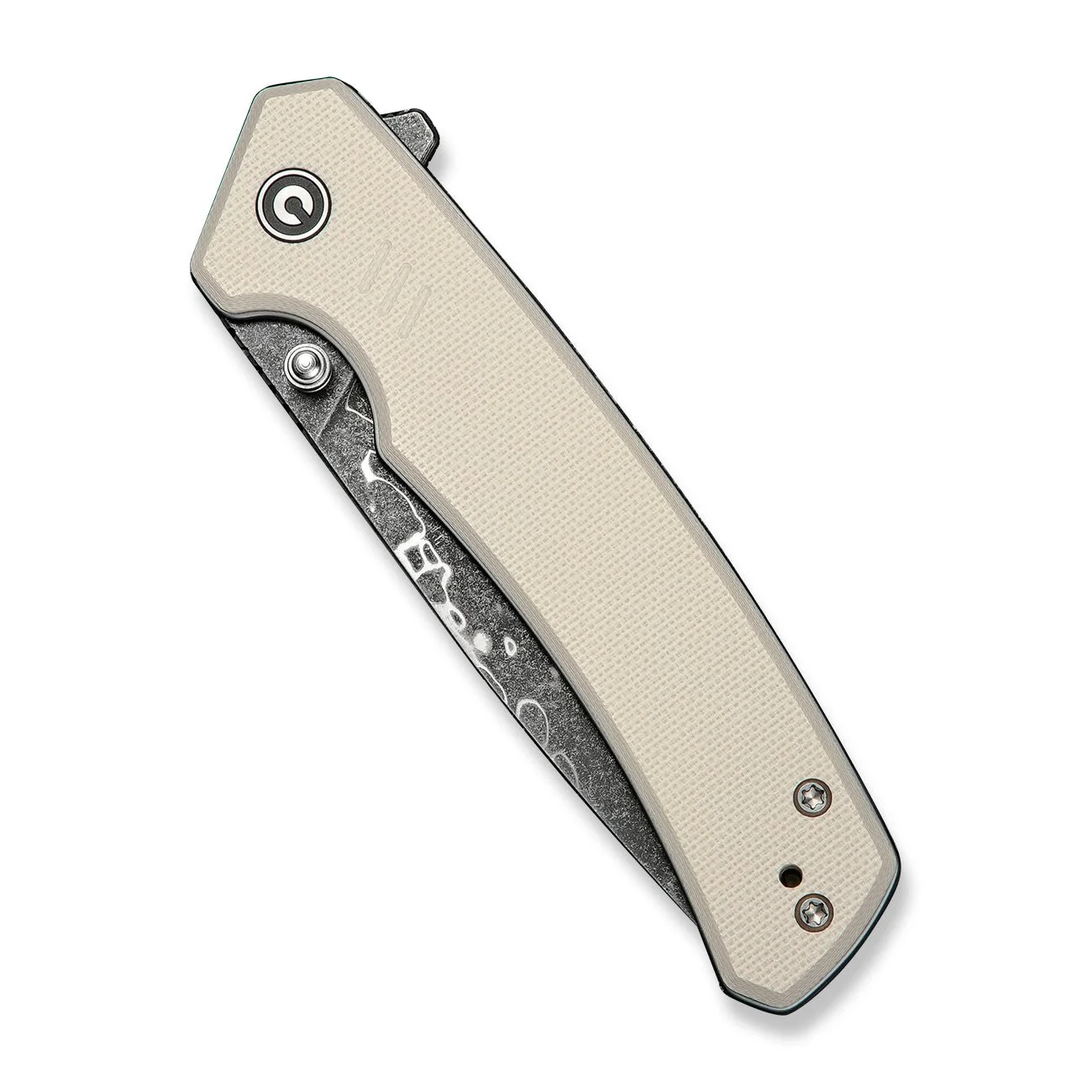 CIVIVI Merit Flipper & Thumb Stud Knife G10 Handle (3.28" Damascus Blade) C24012-DS1 - Image 12