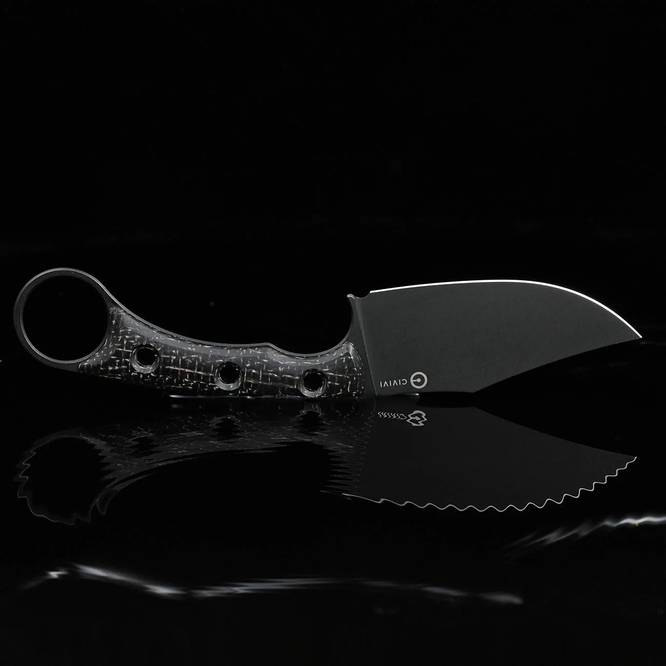 CIVIVI Midwatch Fixed Blade Knife Micarta Handle (3.39" N690 Blade) C20059B-1 - Image 4