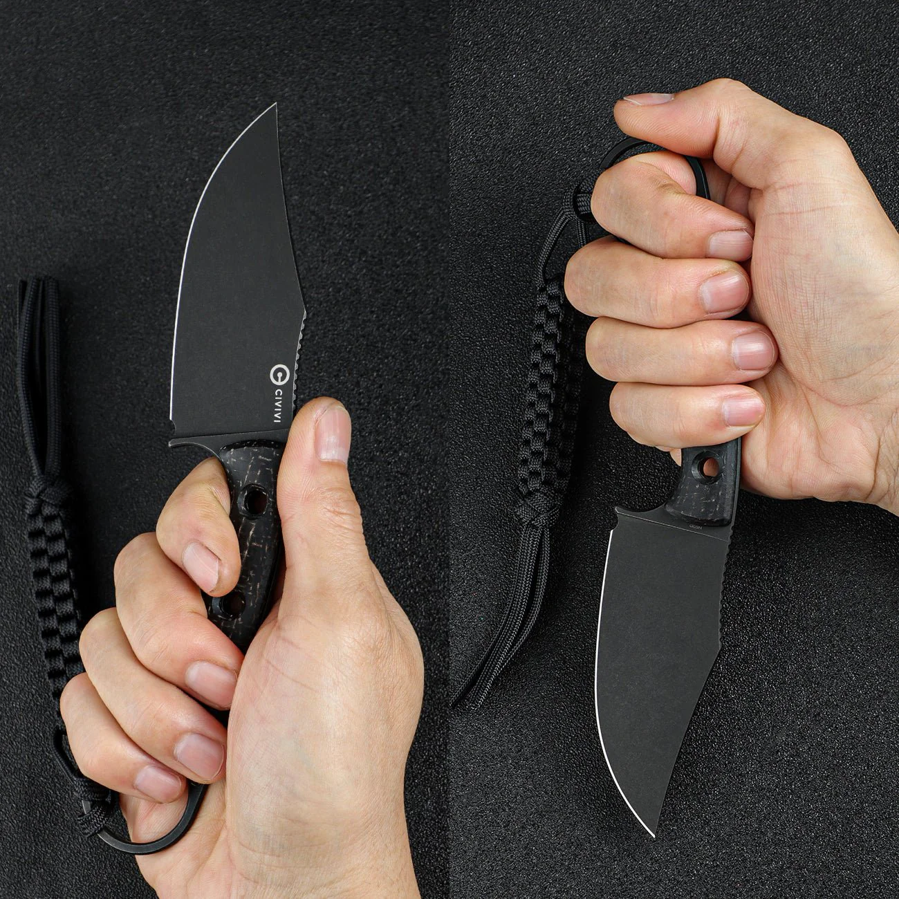 CIVIVI Midwatch Fixed Blade Knife Micarta Handle (3.39" N690 Blade) C20059B-1 - Image 6