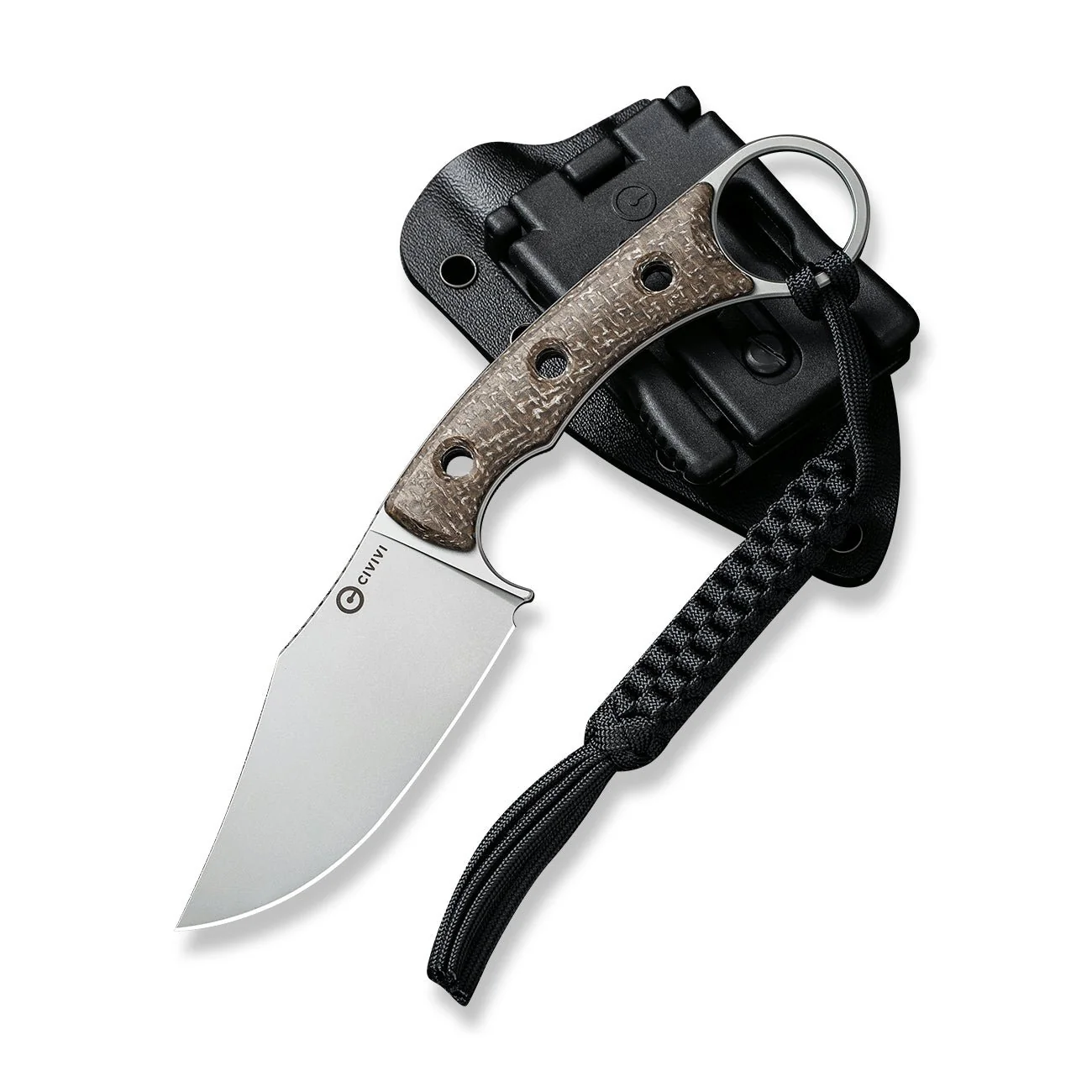 CIVIVI Midwatch Fixed Blade Knife Micarta Handle (3.39" N690 Blade) C20059B-2 - Image 10