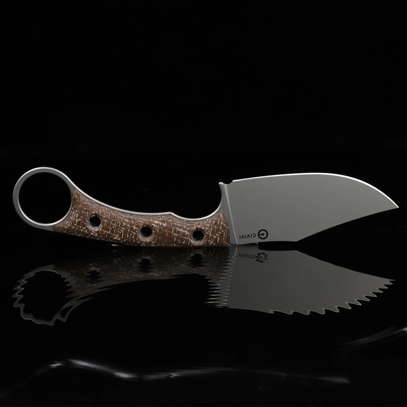 CIVIVI Midwatch Fixed Blade Knife Micarta Handle (3.39" N690 Blade) C20059B-2 - Image 4