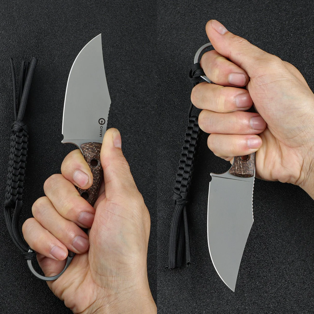 CIVIVI Midwatch Fixed Blade Knife Micarta Handle (3.39" N690 Blade) C20059B-2 - Image 6