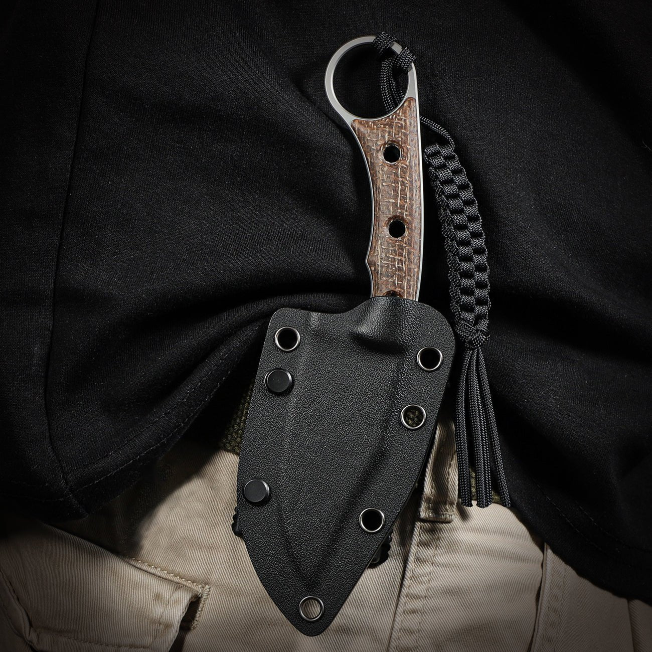 CIVIVI Midwatch Fixed Blade Knife Micarta Handle (3.39" N690 Blade) C20059B-2 - Image 8