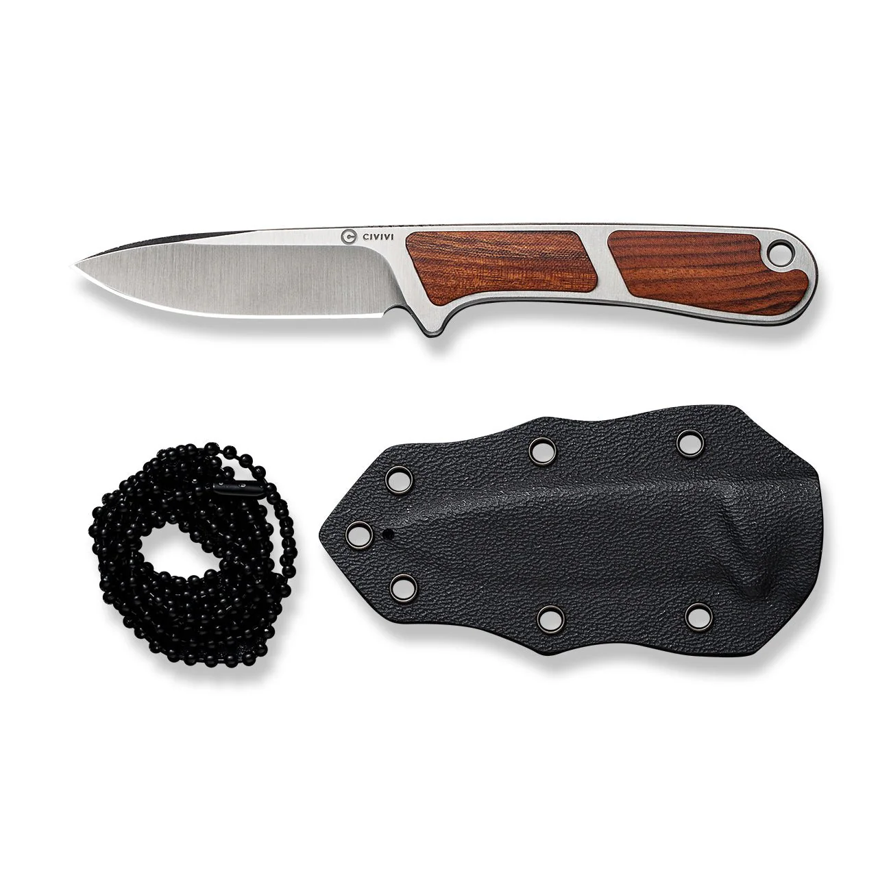 CIVIVI Mini Elementum Fixed Blade Knife Wood Handle (2.24" Nitro-V Blade) C23010-4 - Image 11