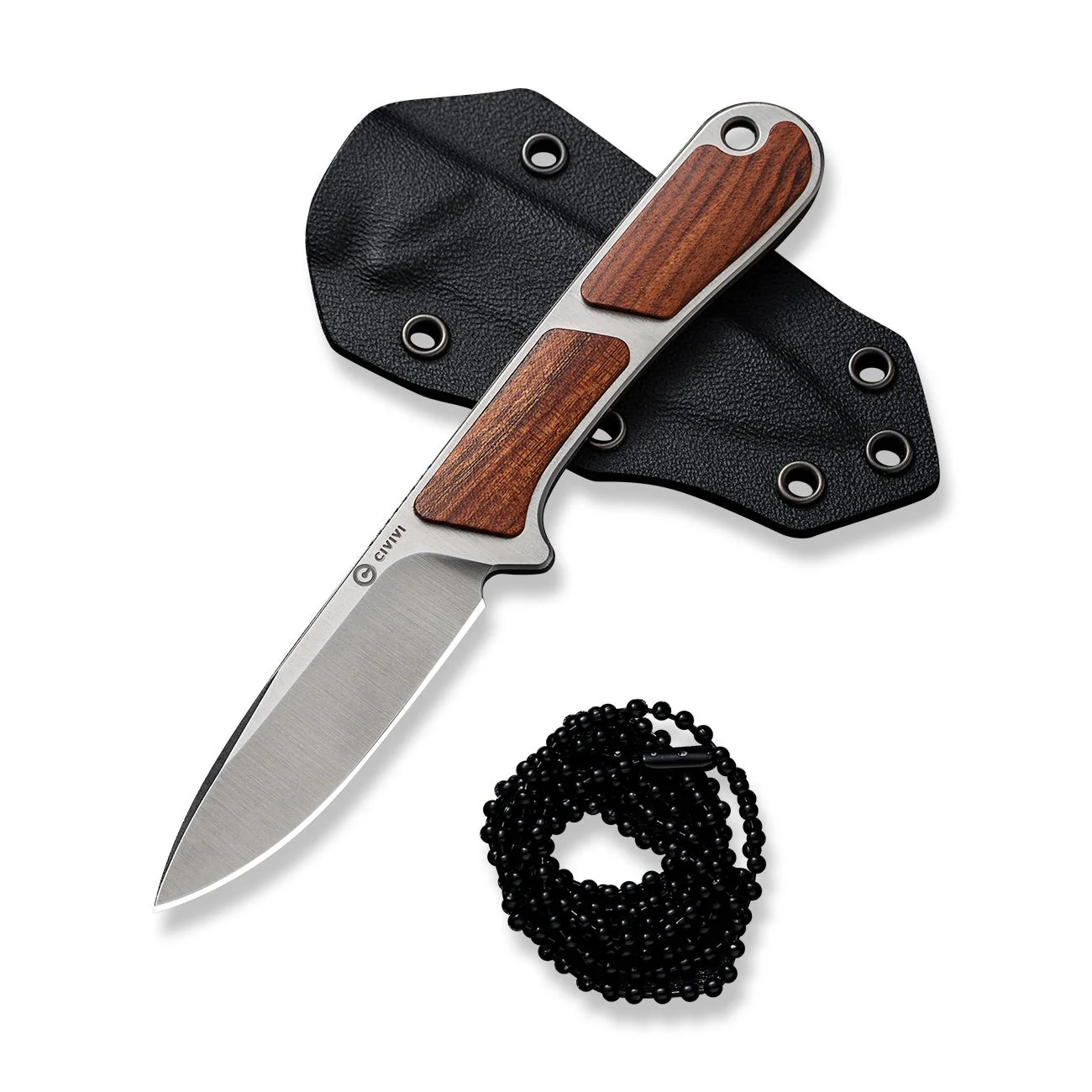 CIVIVI Mini Elementum Fixed Blade Knife Wood Handle (2.24" Nitro-V Blade) C23010-4 - Image 8