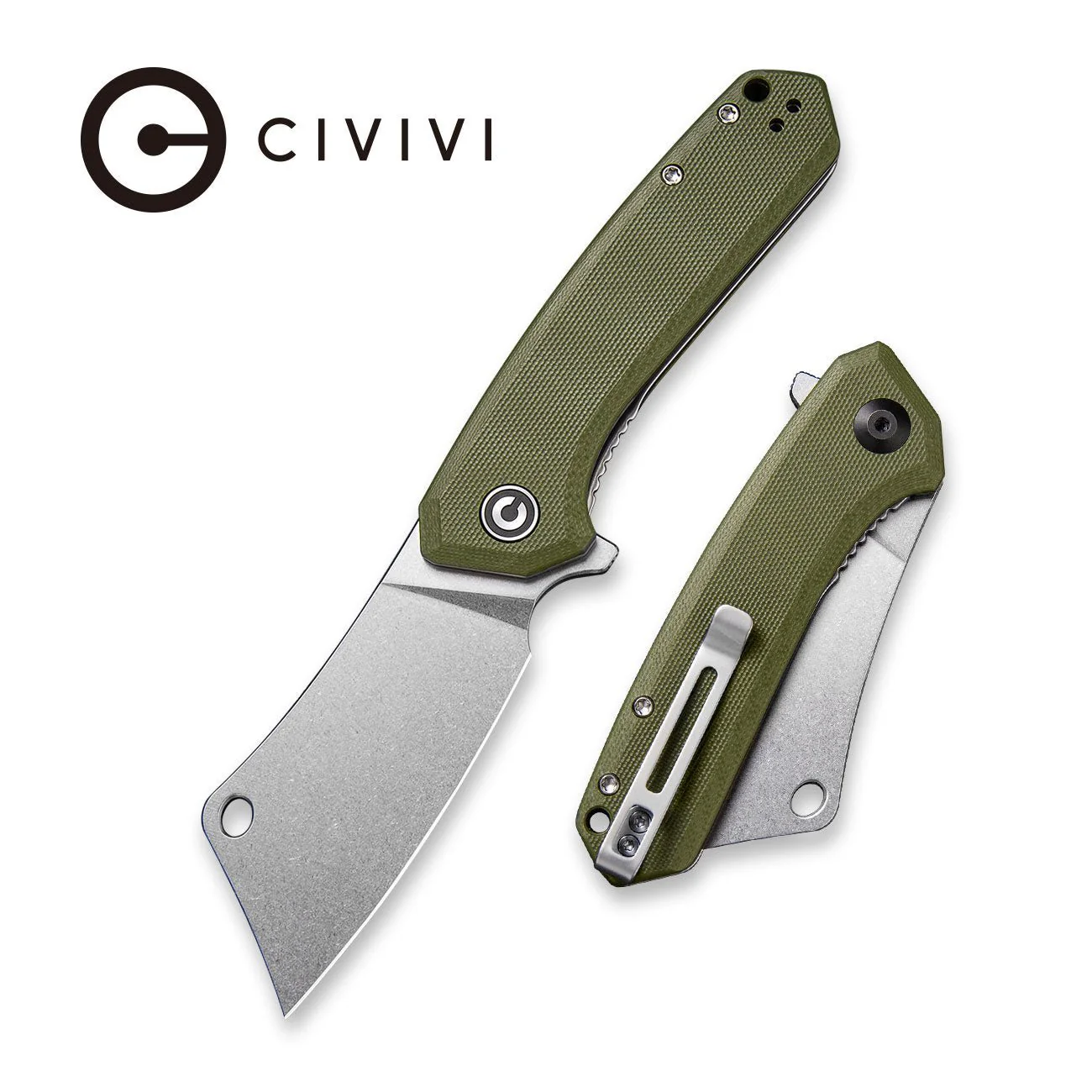 CIVIVI Mini Mastodon Flipper Knife G10 Handle (2.97" 9Cr18MoV Blade) C2011A