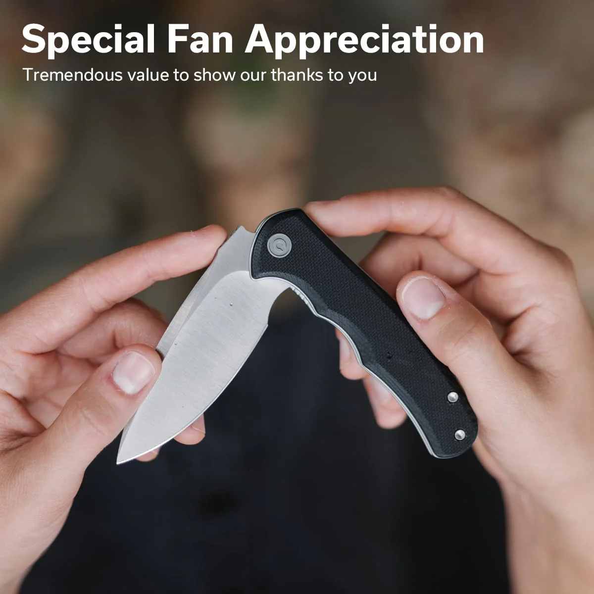 CIVIVI Mini Praxis Flipper Knife G10 Handle (2.98" D2 Blade) C18026C-2 - Image 4