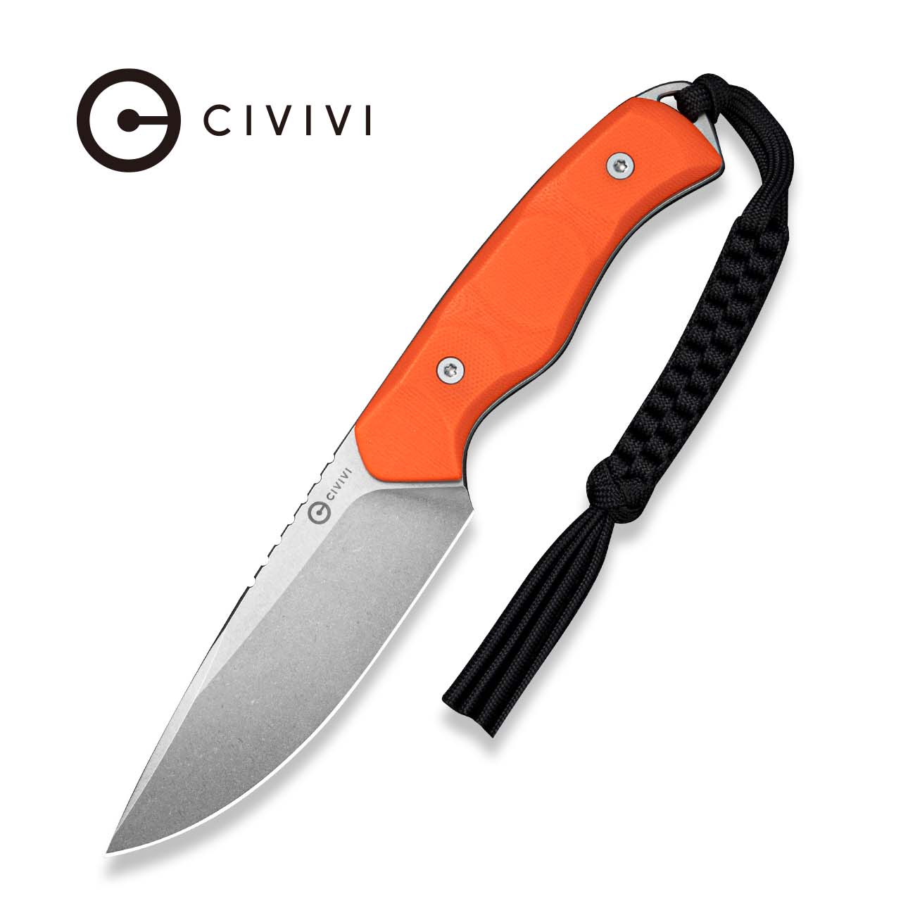 CIVIVI Nivren Orange G10 Handle (3.75" Stonewashed 14C28N Blade) C25103 Sample2