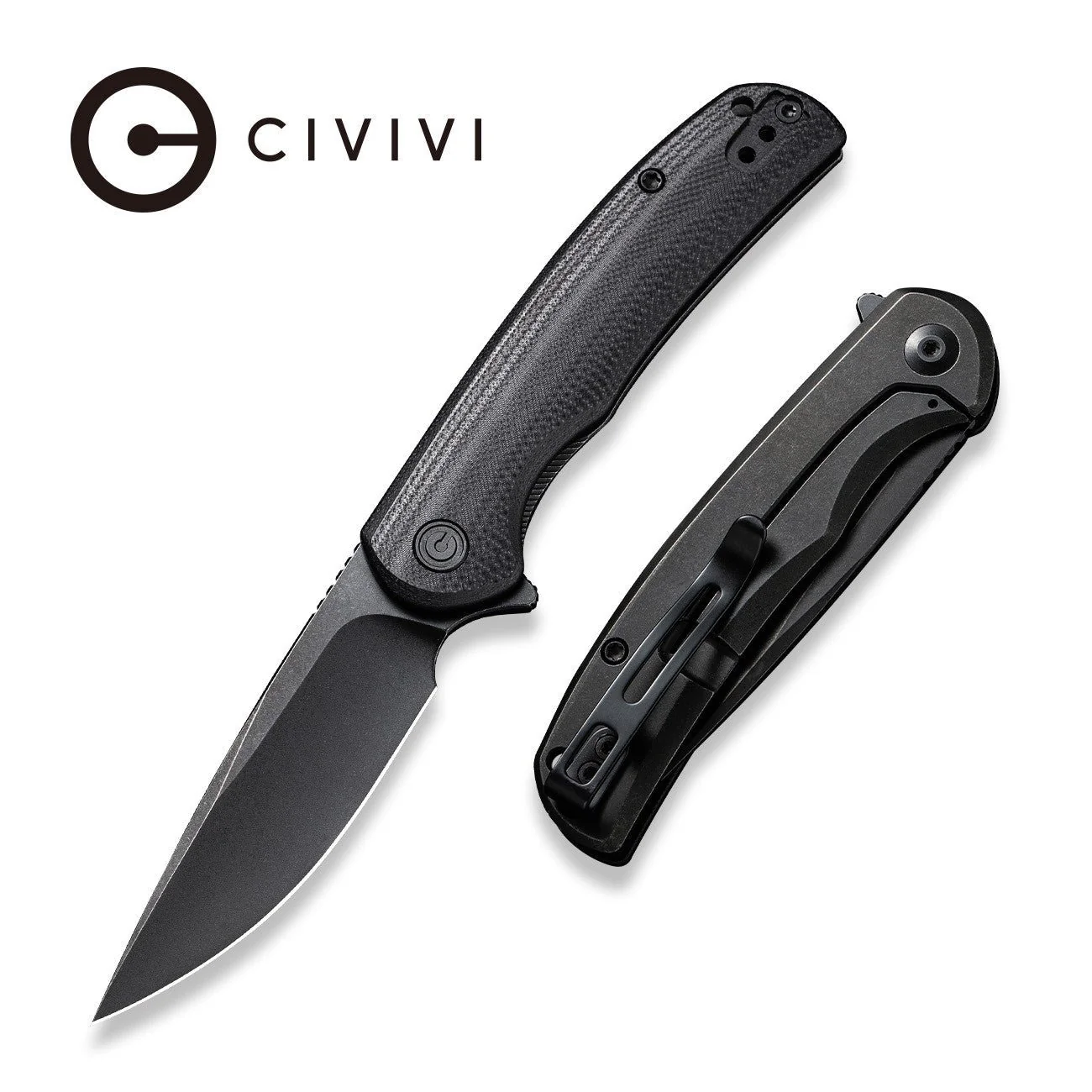 CIVIVI NOx Flipper Knife G10 & Stainless Steel Handle (2.97" Nitro-V Blade) C2110C