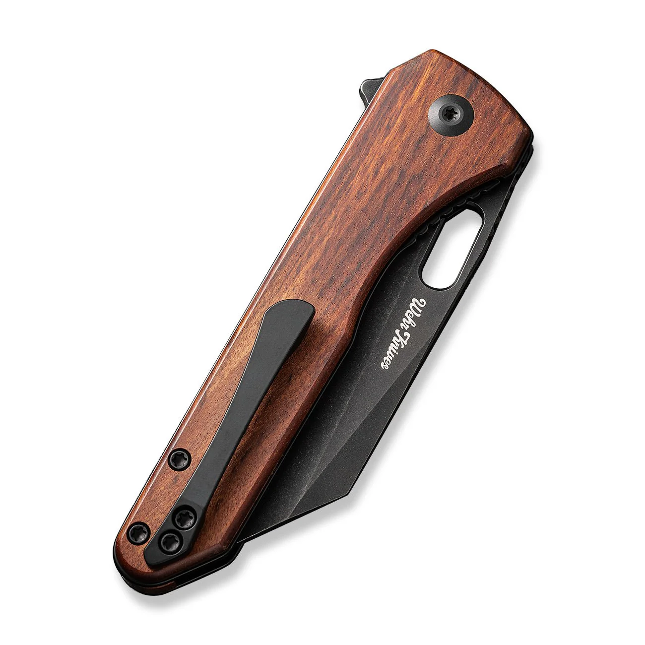 CIVIVI Nugz Flipper & Thumb Hole Knife Wood Handle (3.17" 14C28N Blade) C23060-3 - Image 12