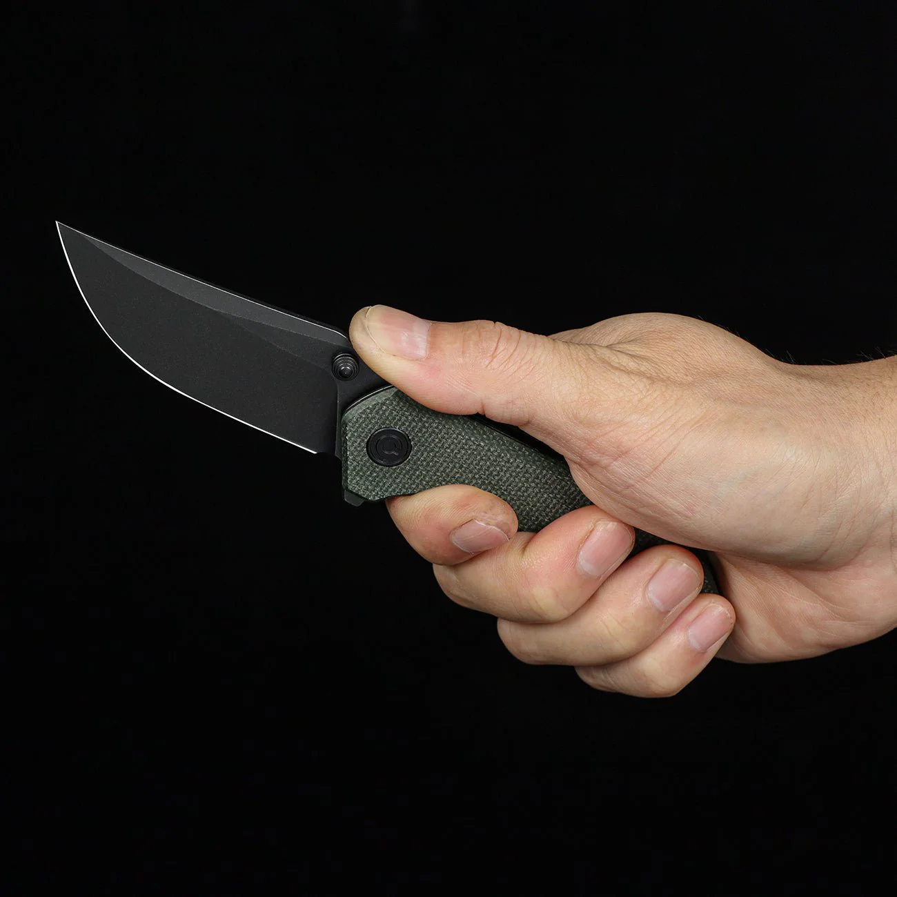 CIVIVI ODD 22 Flipper & Thumb Stud Knife Micarta Handle (2.97" 14C28N Blade) C21032-2 - Image 4