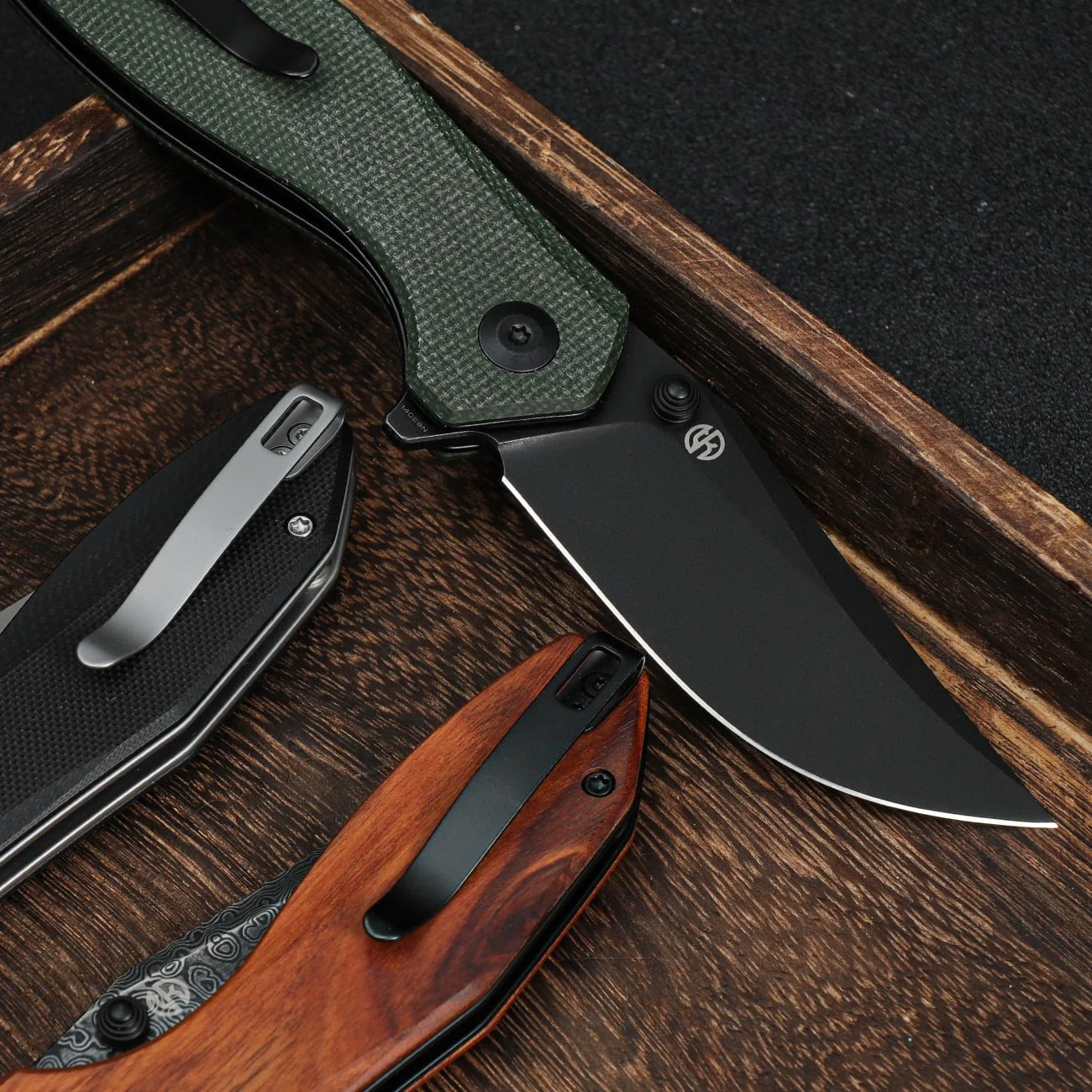 CIVIVI ODD 22 Flipper & Thumb Stud Knife Micarta Handle (2.97" 14C28N Blade) C21032-2 - Image 7