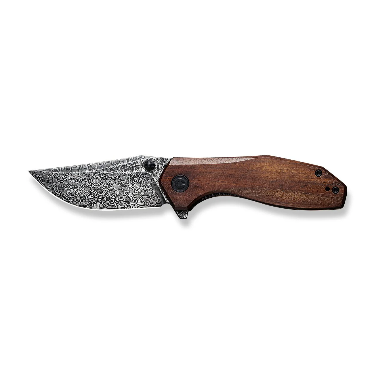 CIVIVI ODD 22 Flipper & Thumb Stud Knife Wood Handle (2.97" Damascus Blade) C21032-DS1 - Image 10