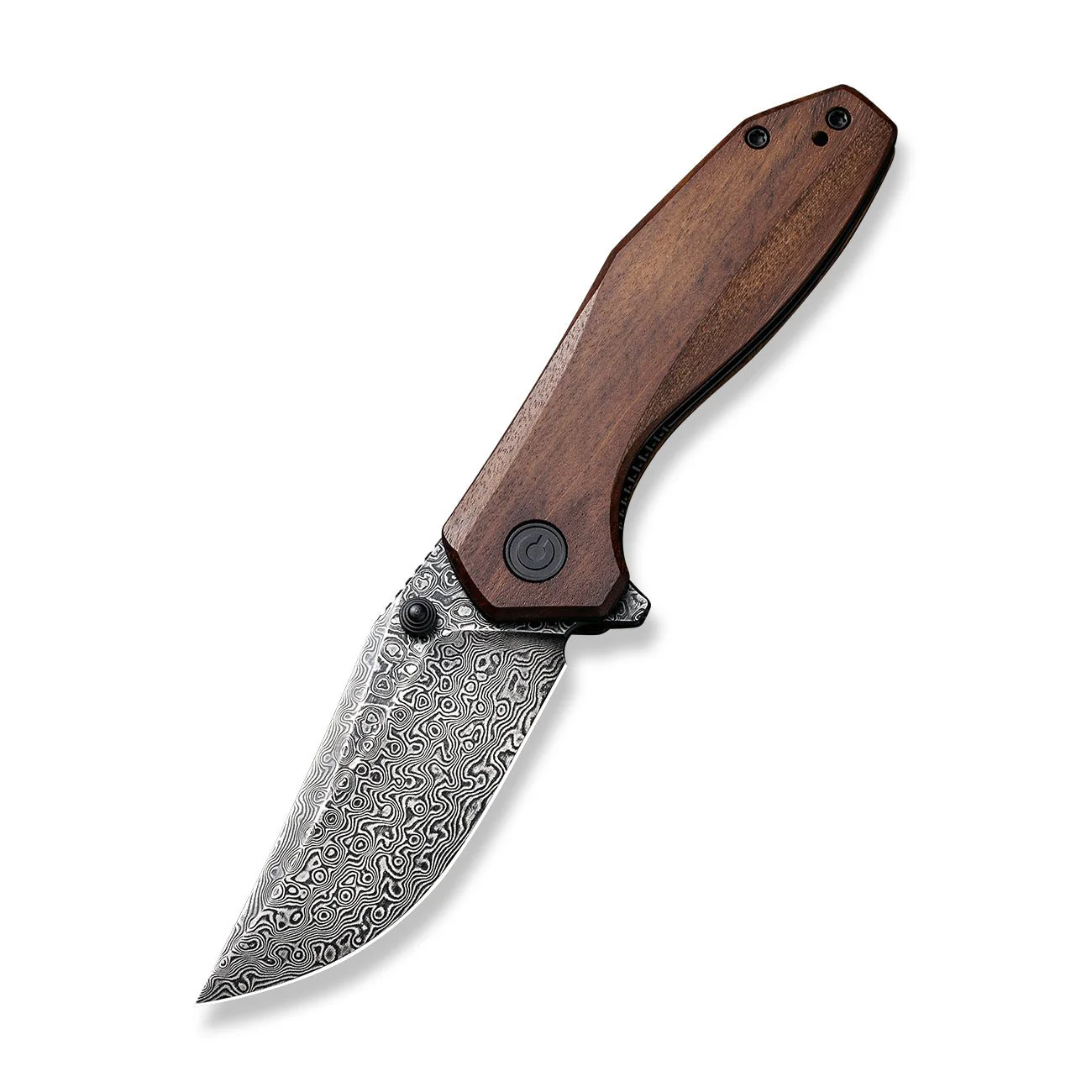 CIVIVI ODD 22 Flipper & Thumb Stud Knife Wood Handle (2.97" Damascus Blade) C21032-DS1 - Image 9