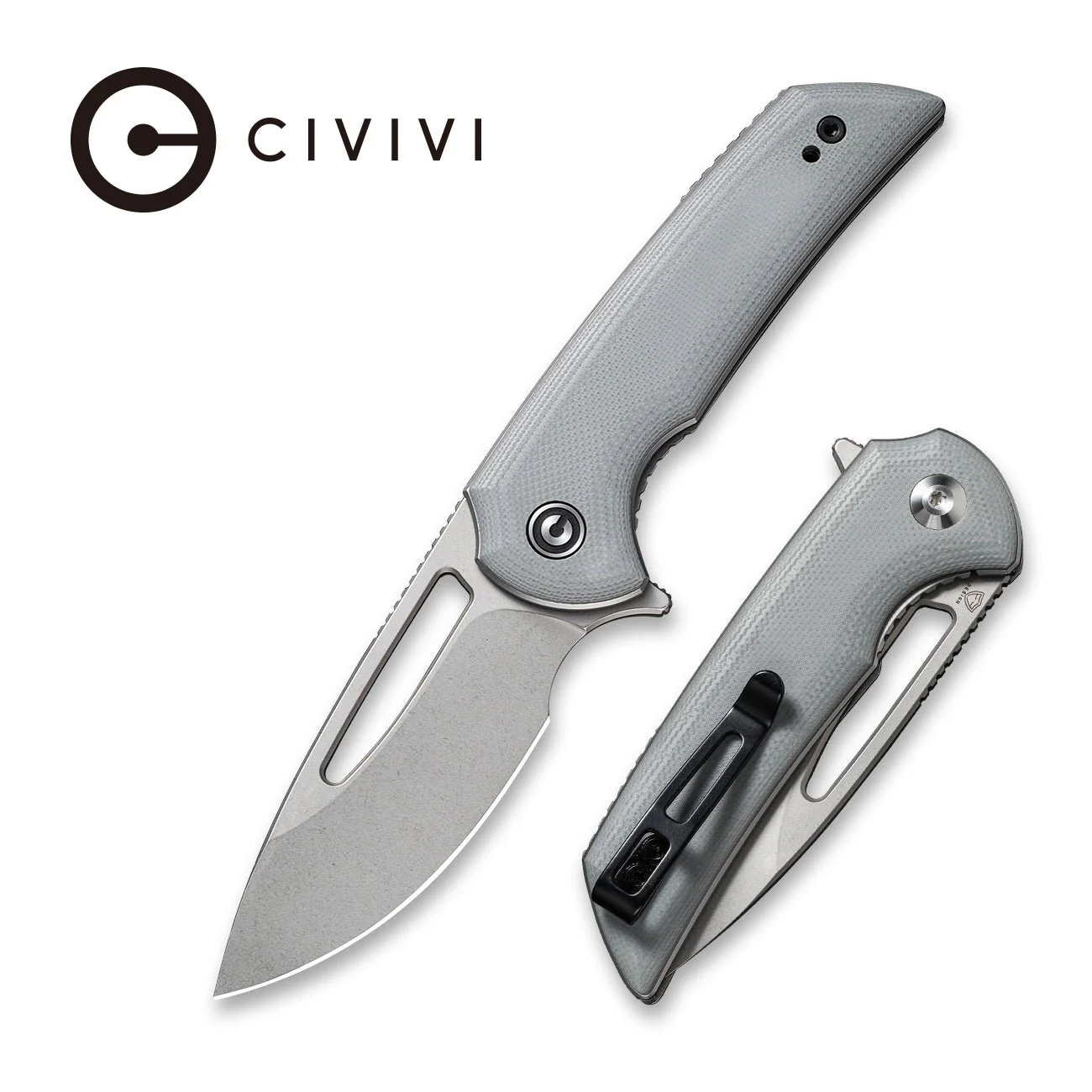 CIVIVI Odium Flipper & Thumb Hole Knife G10 Handle (2.65" D2 Blade) C2010A