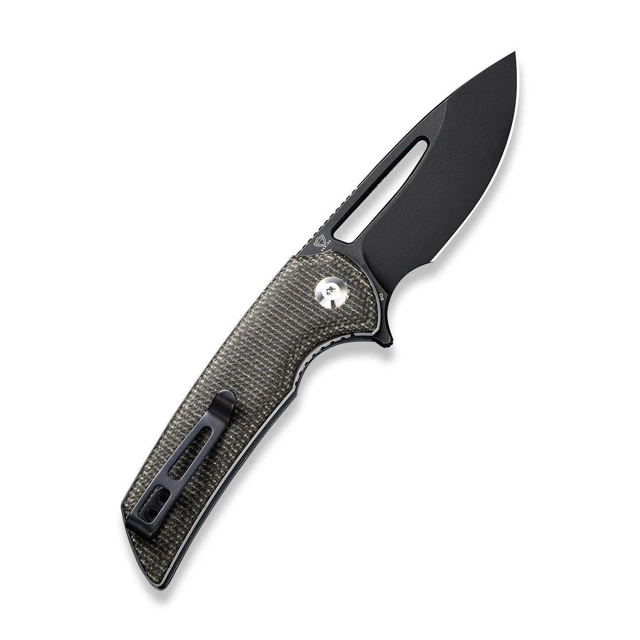 CIVIVI Odium Flipper & Thumb Hole Knife Micarta Handle (2.65" D2 Blade) C2010G - Image 2