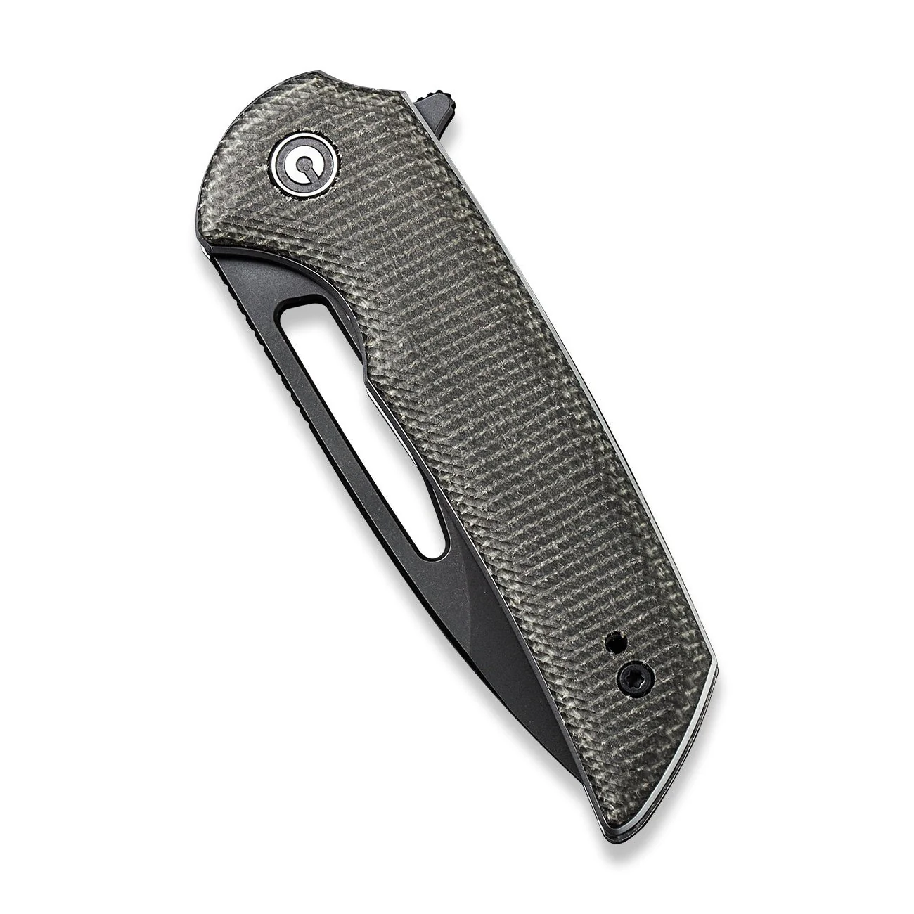 CIVIVI Odium Flipper & Thumb Hole Knife Micarta Handle (2.65" D2 Blade) C2010G - Image 5