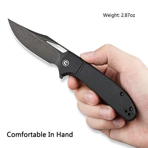 CIVIVI Ortis Flipper & Thumb Hole Knife FRN Handle (3.25" 9Cr18MoV Blade) C2013D - Image 4