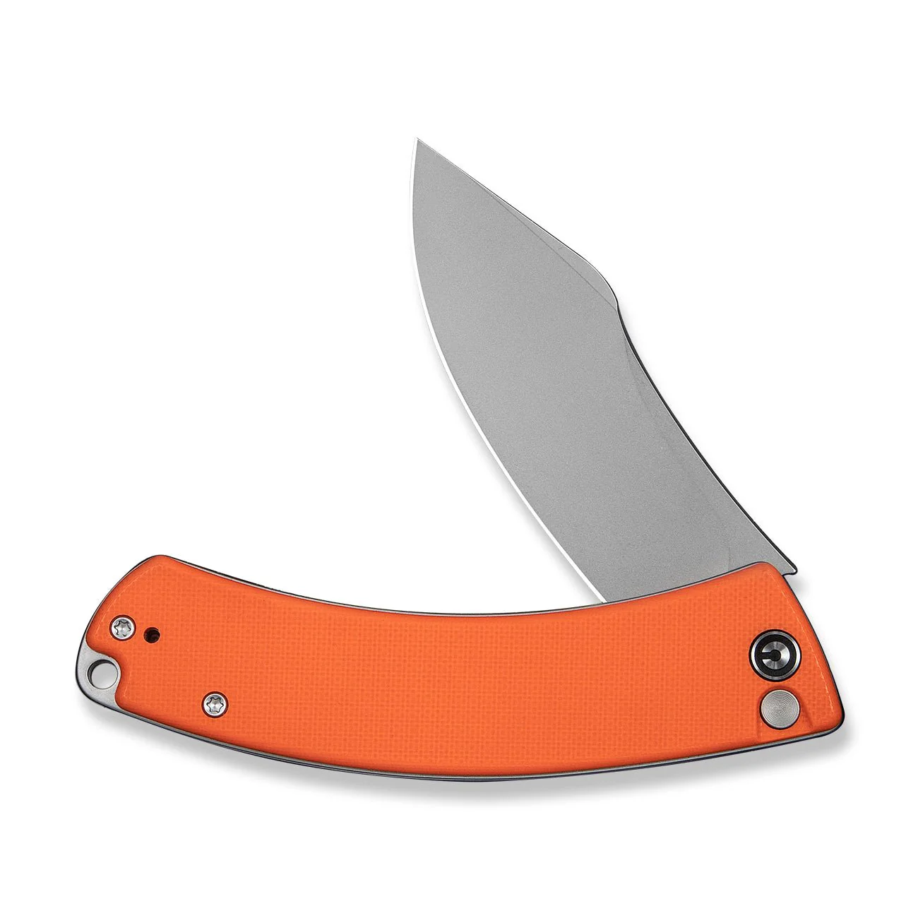 CIVIVI Outlaw Muk Flipper & Button Lock Knife Orange G10 Handle (3.47" Stonewashed 14C28N Blade) C24079-2 - Image 12