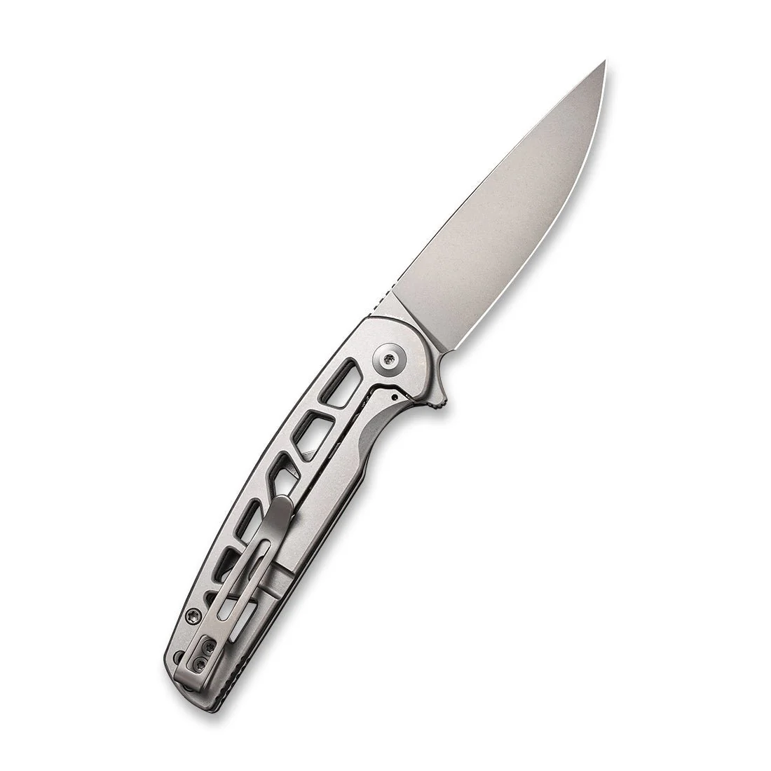 CIVIVI Perf Flipper Knife Stainless Steel Handle (3.12" Nitro-V Blade) C20006-A - Image 2
