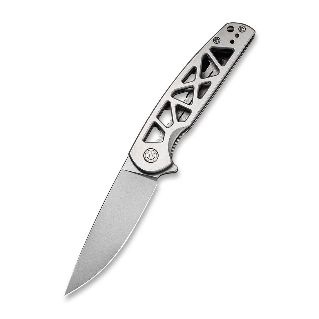 CIVIVI Perf Flipper Knife Stainless Steel Handle (3.12" Nitro-V Blade) C20006-A - Image 3
