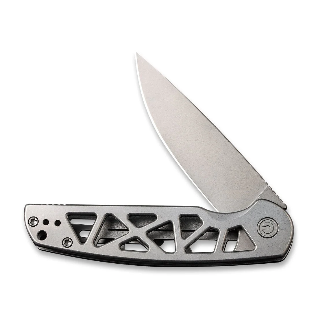 CIVIVI Perf Flipper Knife Stainless Steel Handle (3.12" Nitro-V Blade) C20006-A - Image 4
