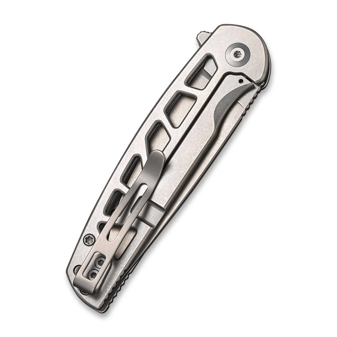 CIVIVI Perf Flipper Knife Stainless Steel Handle (3.12" Nitro-V Blade) C20006-A - Image 6