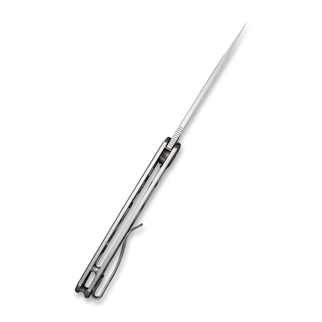CIVIVI Perf Flipper Knife Stainless Steel Handle (3.12" Nitro-V Blade) C20006-A - Image 8