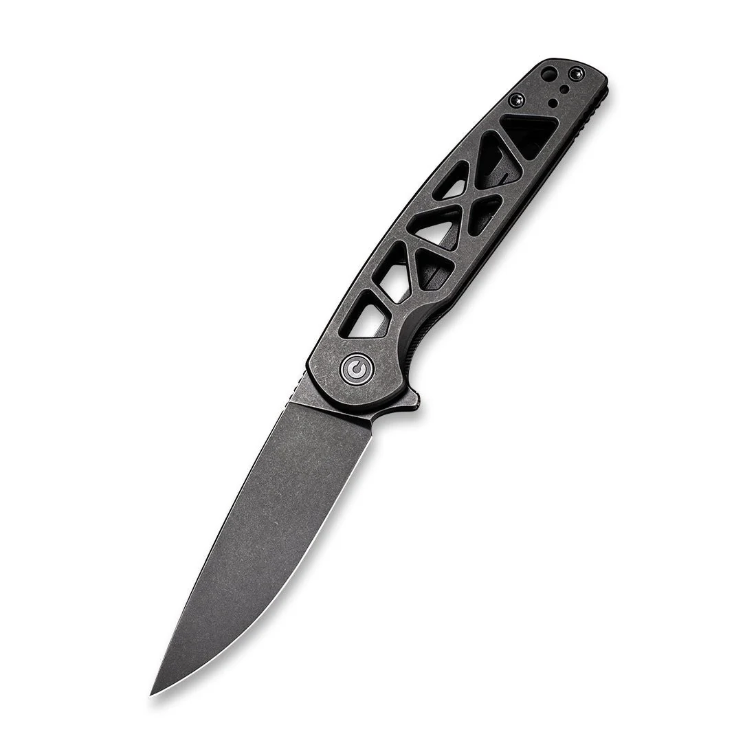CIVIVI Perf Flipper Knife Stainless Steel Handle (3.12" Nitro-V Blade) C20006-B - Image 3