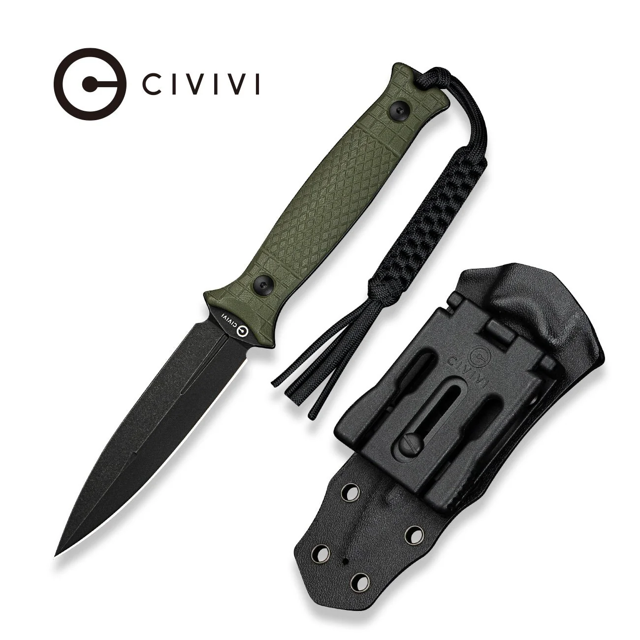 CIVIVI Perfrico Fixed Blade Knife G10 Handle (4.49" 14C28N Blade) C23026-2