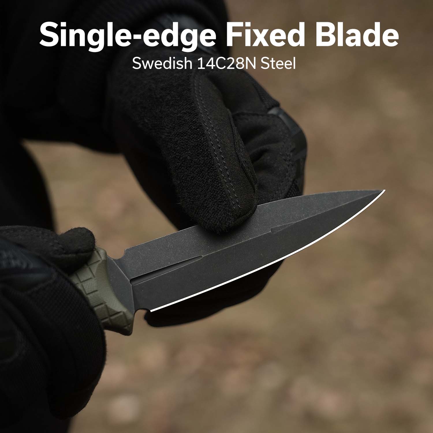 CIVIVI Perfrico Fixed Blade Knife G10 Handle (4.49" 14C28N Blade) C23026-2 - Image 2