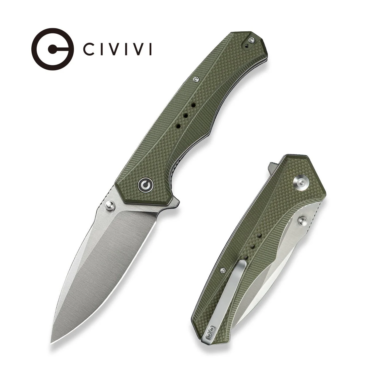 CIVIVI Photonix Flipper & Thumb Stud Knife G10 Handle (3.7" 14C28N Blade) C23081B-2
