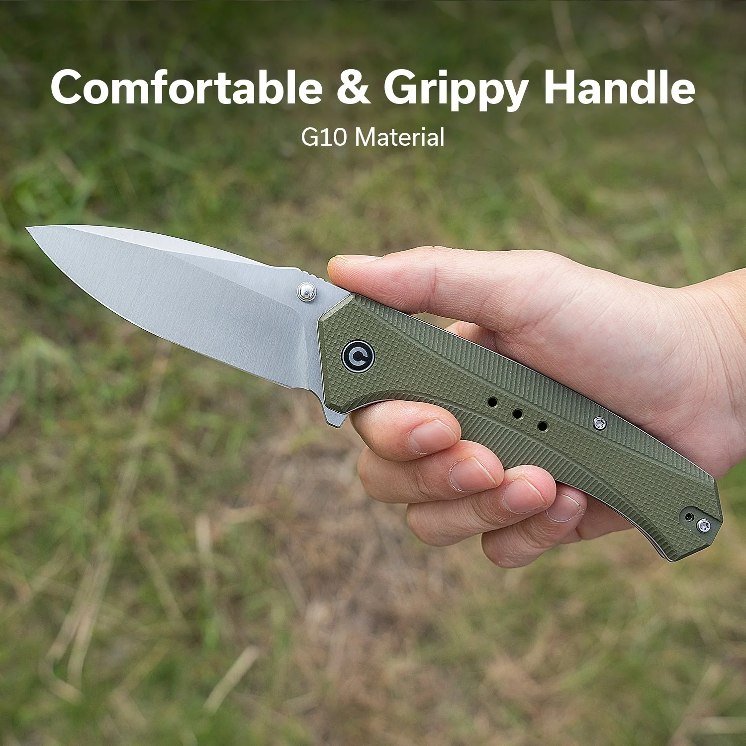 CIVIVI Photonix Flipper & Thumb Stud Knife G10 Handle (3.7" 14C28N Blade) C23081B-2 - Image 3